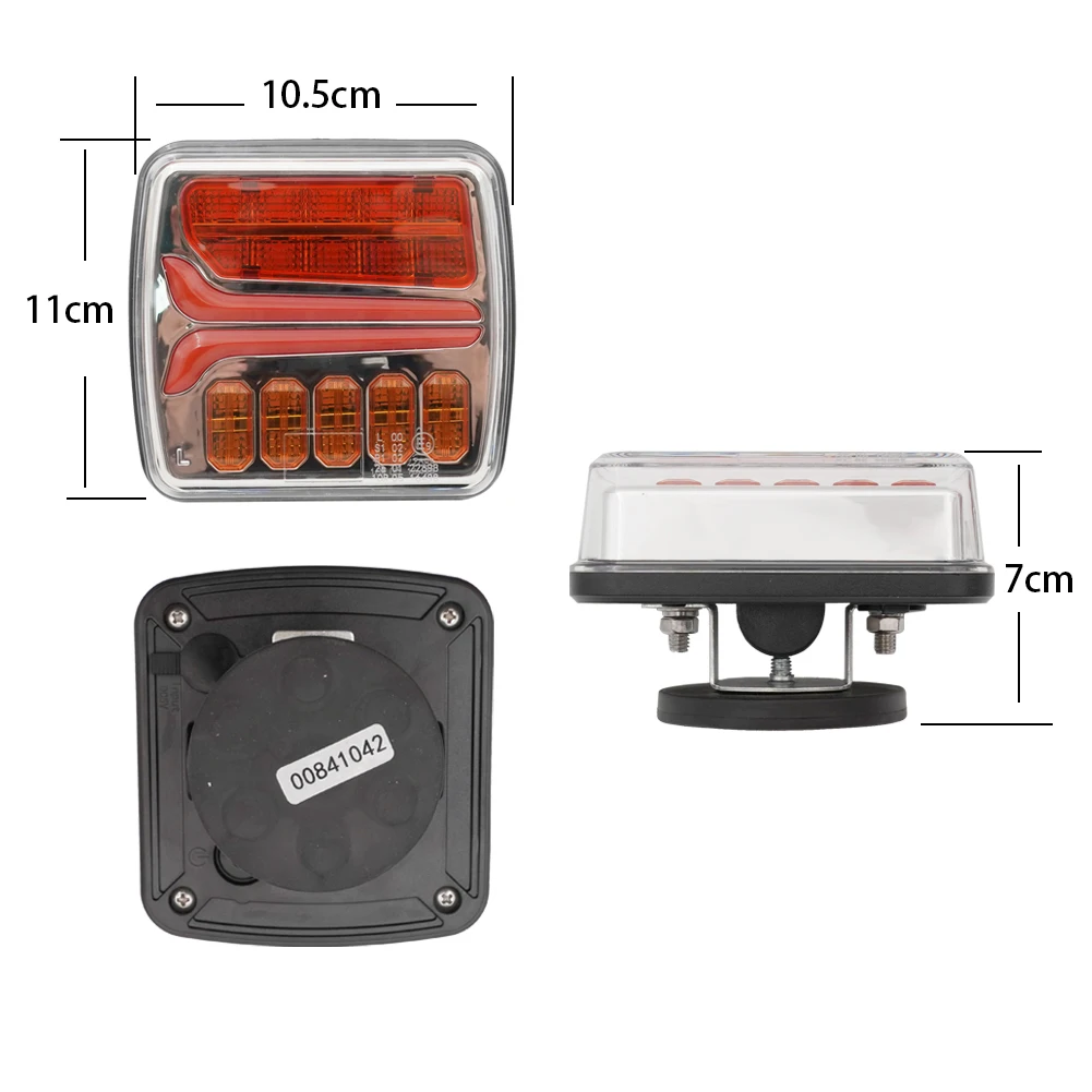 34 Led Wireless Magnetic Led Trailer Tail Lights Kit 12-24V E-Mark Waterproof Tail Indicator Brake Light for Truck Trailer details