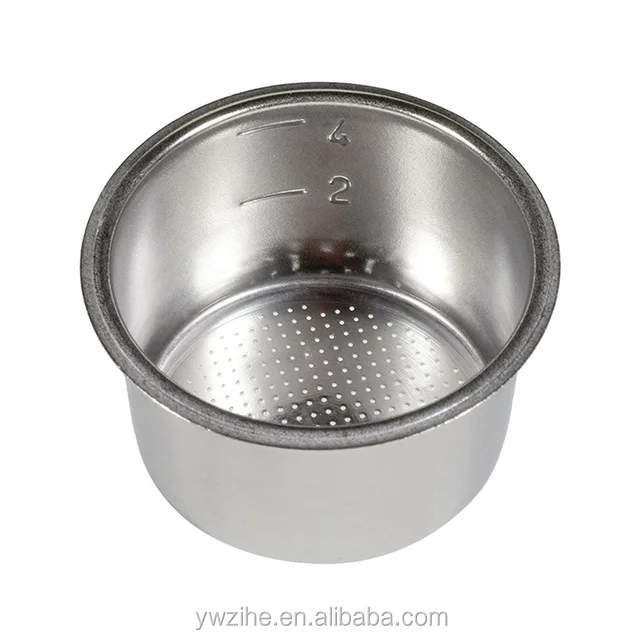 Filter Cup Silver 2 Cup 51mm Non Pressurized Filter Basket Modern Fashionable 