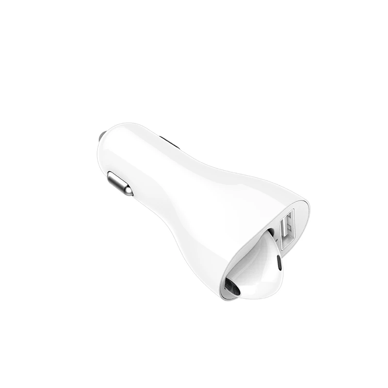 Car Wireless Charger 2 in 1 Vehicle Bluetooth Headset Handsfree Call Earphone For Playing Music - ANKUX.COM
