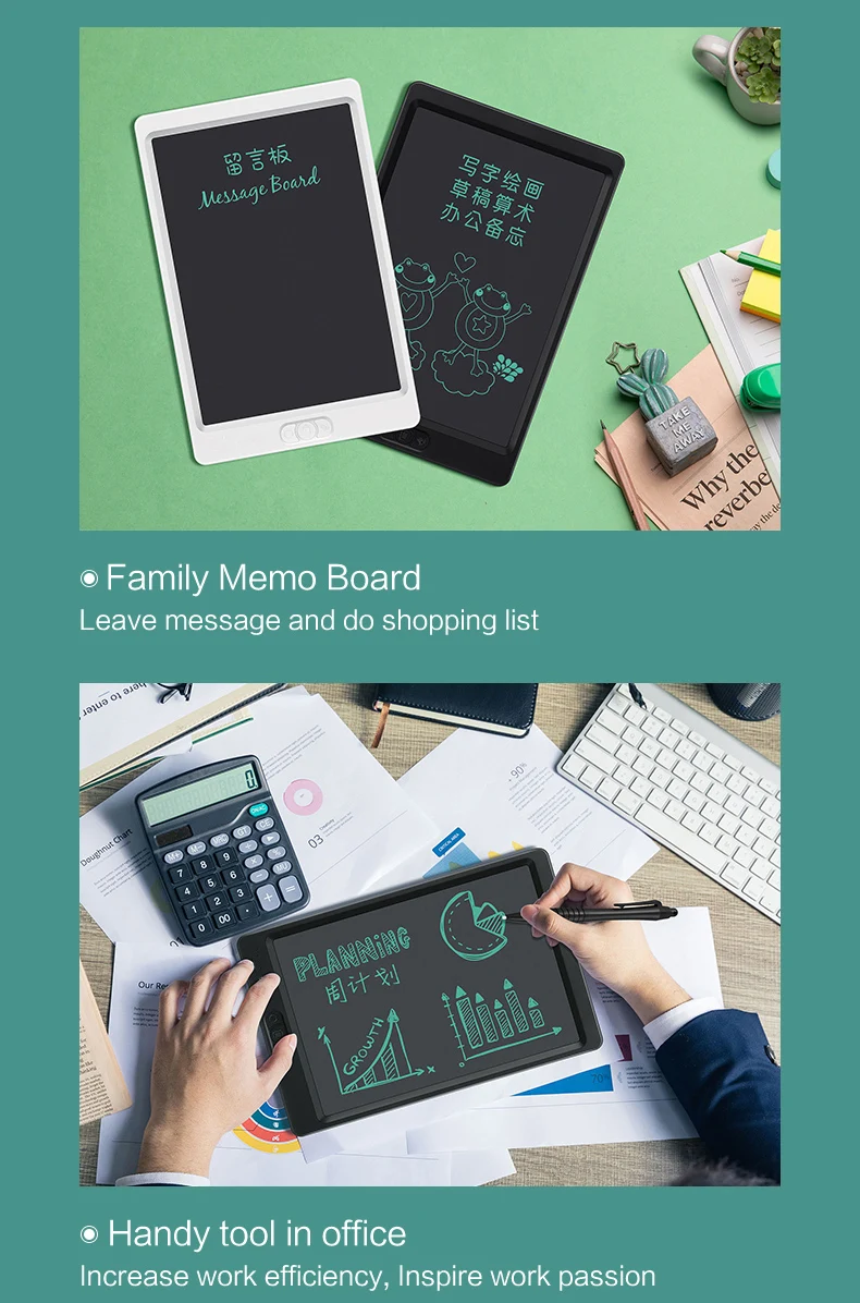 Erasable Notepad Partial Delete Writing Board 10 Inch Writing Tablet for Kids Digital Drawing Learning Toys