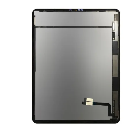 Side-by-side comparison of iPad Pro 12.9 display showing original vs. third-party assembly fit