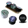 top selling promotion custom logo print ABS flexible Sublimation foldable mobile phone holder socket as gifts