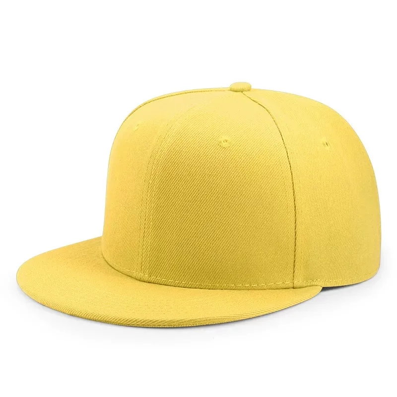 Custom Flat Brim Snapback Hats With 3D Embroidery Logos Hip Hop Snap Back Caps