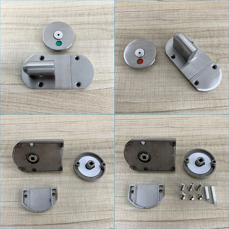 Factory Custom Design 304 Stainless Steel Toilet Cubicle Partition Indication lock