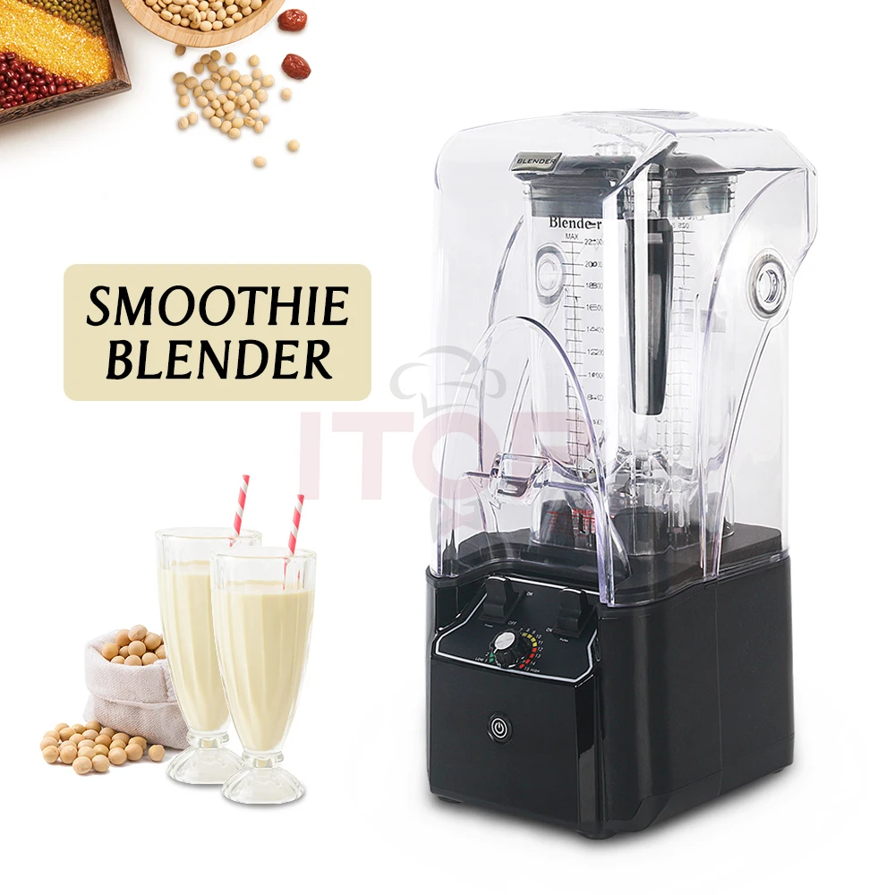 Commercial Blender Heavy Duty Blender for Smoothies with Sound Cover