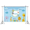 7*5ft Custom Cartoon Animals Themed Backdrop Birthday Party Supplies Photo Booth Backdrop for Kid Birthday Party Decoration