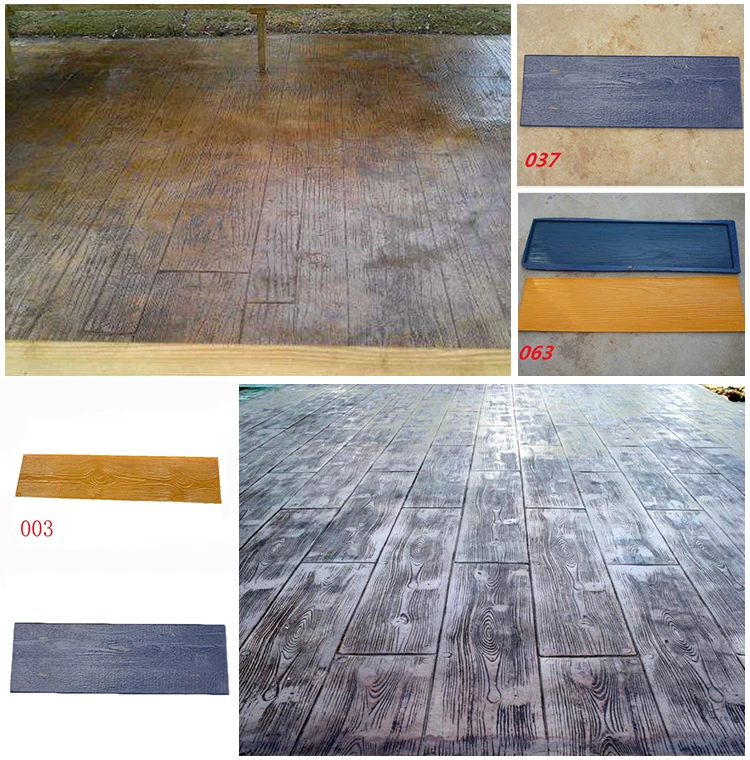 Vertical Stamped Wall Decorative Concrete Cement Stamping Flexible PU 