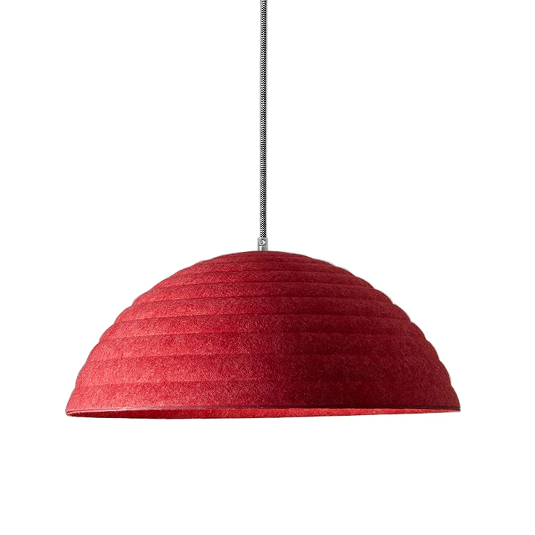 Scandinavian modern thermoforming PET shade stamp felt lighting pendant lamp chandelier manufacturer