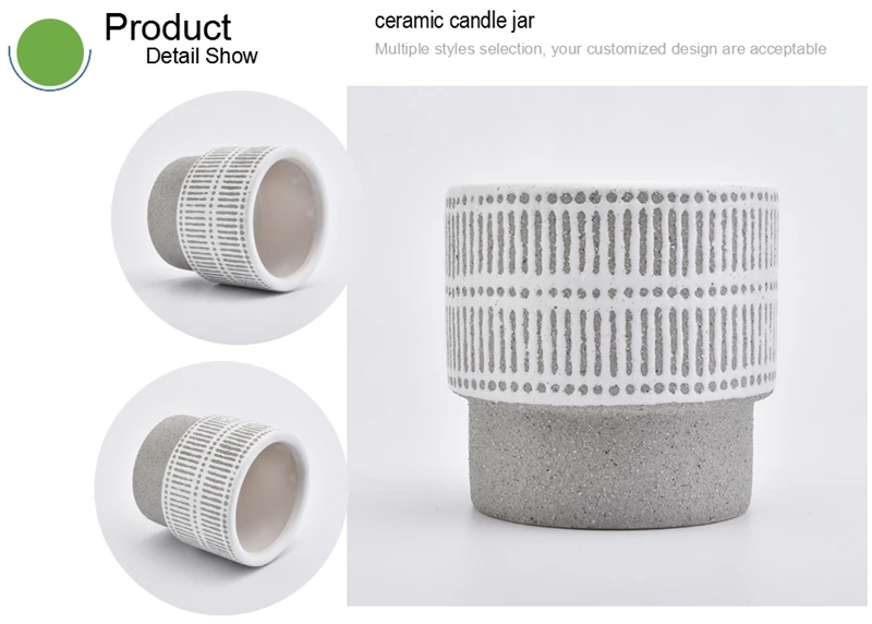 ceramic massage candle jar