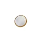 BA60393 ABS Gold Plating Pearl Shank Snap Button for wed dress