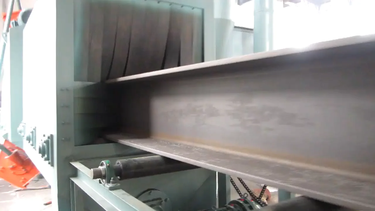 H Beam Steel Plate Shot Blast Cleaning Machine/steel Plate Pretreatment Line/tunnel Cleaning