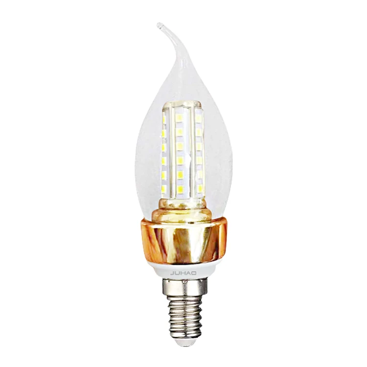 professional mold candle shape dimmable 3000k 4000k 6000k 220v 5w e27 e14 corn fluorescent lamp led candle bulb