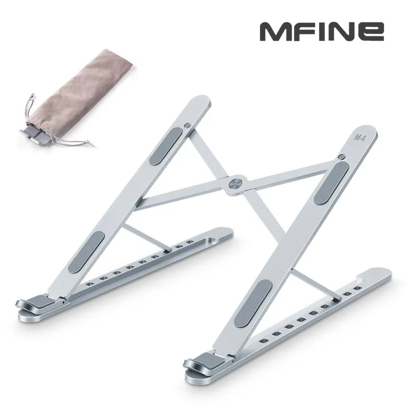 M4 Home Aluminum Alloy Single Layer PC Stand Height Laptop Adjustable Laptop Holder Portable