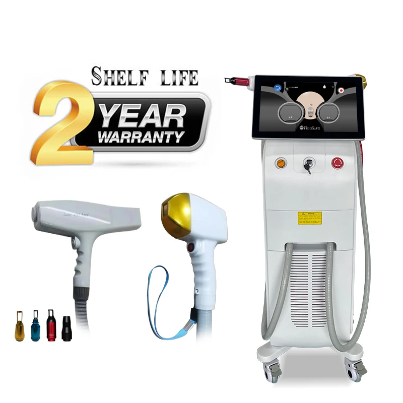 Multi Functions 2 In 1 Pico Laser Diode 808 755 1064 Nm Triple Ice