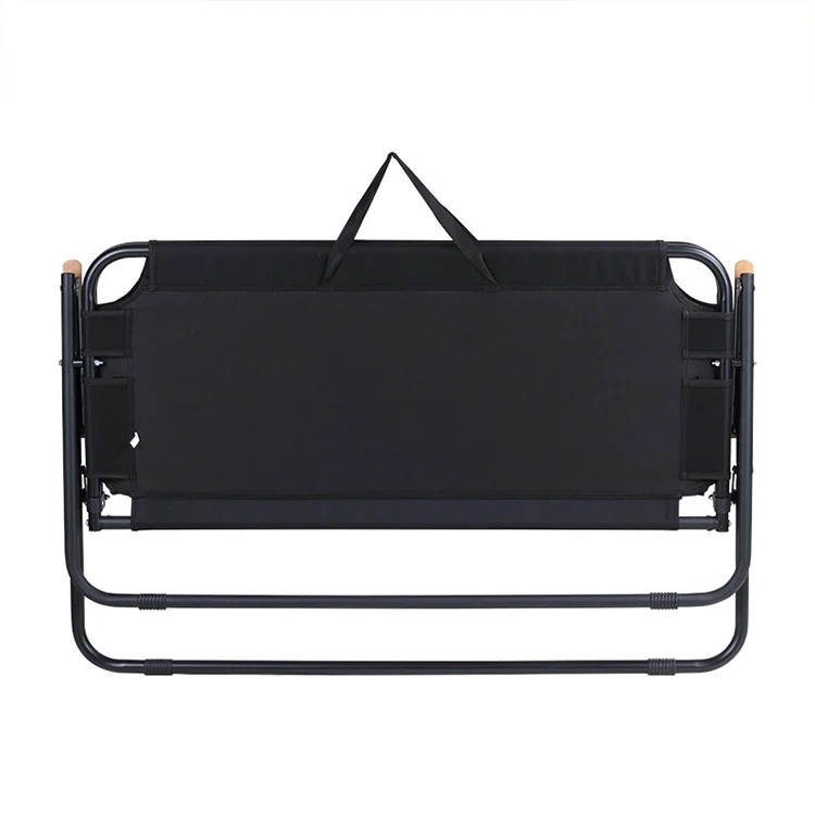 Portable Double Seats Folding Beach Chair With Hanging Handel For