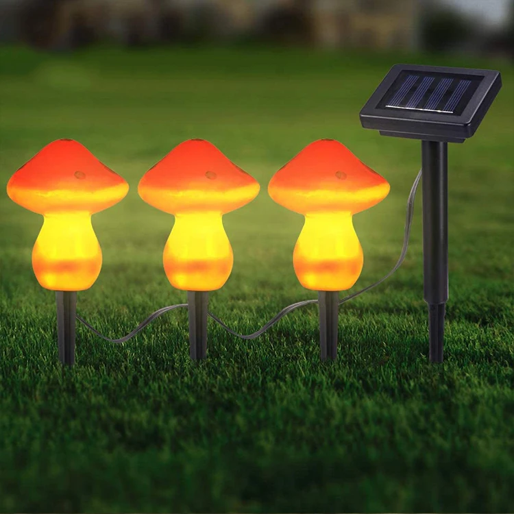 Outdoor Solar Mushroom String Led Garden Path Lawn Light Mushroom Garden Light