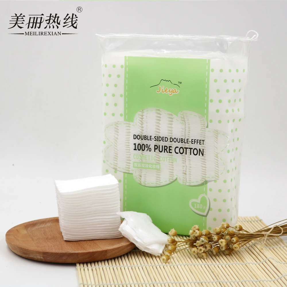 5*6cm Disposable Rectangle 100 Pure Cotton Cosmetic Makeup Remover