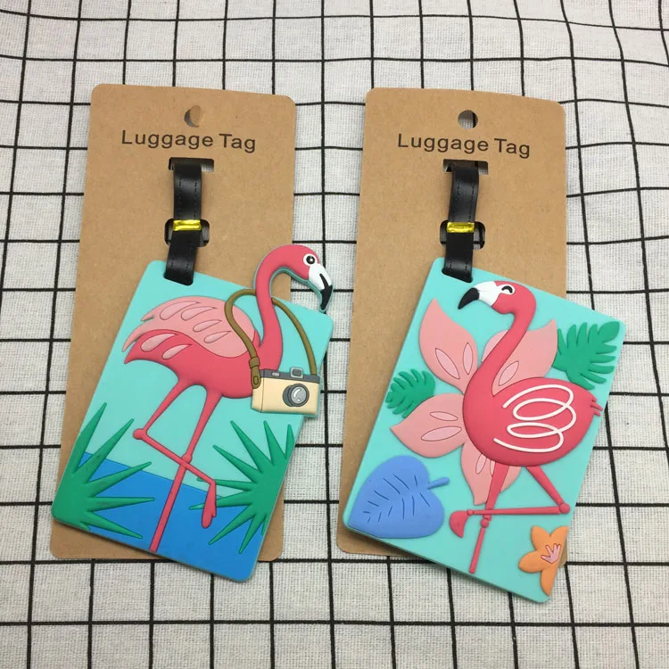 travel Accessories Creative Luggage Tag Animal Cartoon Silica Gel Suitcase ID Addres Holder Baggage Boarding Tags Portable Label