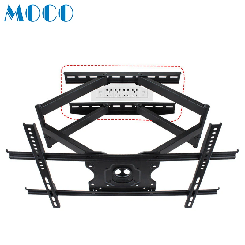 Oem Available Full Motion 26"55" Black Universal Tv Wall Mount Bracket