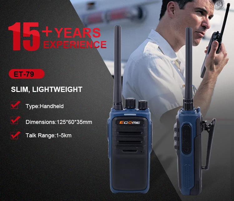 Et79 Security Guard 3 Km Walky Talky Voice Activated Wireless