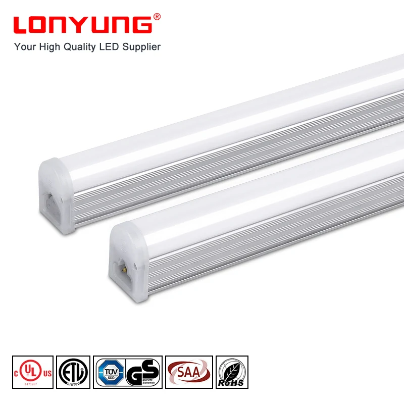Bathroom high output single end power led tube led tube light fixture t5 4ft replace garage circular fluorescent lights with led