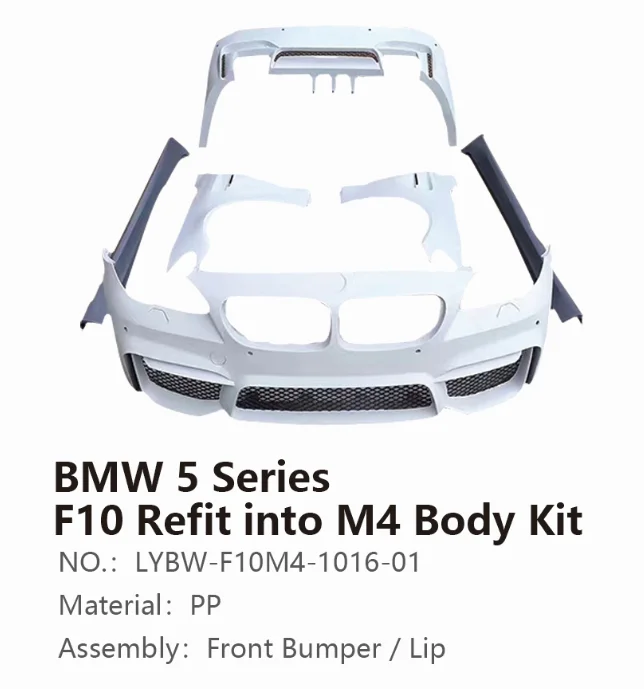 For Bmw F10 Body Kit In Car Bumpers Front Bumper Rear M4 Style 10 16 Buy For Bmw F10 Body
