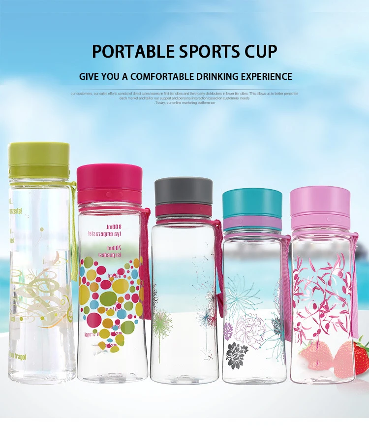 2019 Amazon Hot Selling Tritan Plastic Cup Outdoor Sports Cup Custom Single Layer Plastic Cup