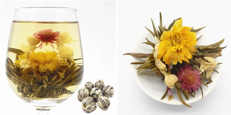 Handmade Fujian Flower Blooming Tea Balls Chinese Blooming Tea Flowering Blooming Flower Tea - 4uTea | 4uTea.com