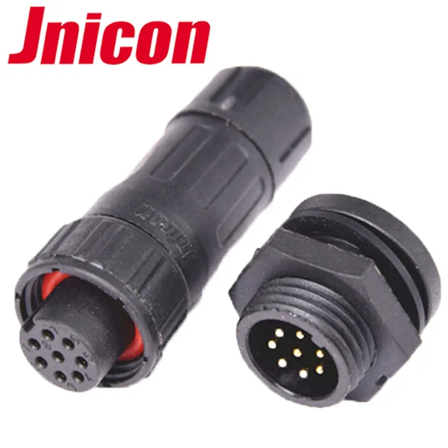
Waterproof connector ip67 ip68 M16 2 3 4 5 6 8 Pin DC connector plug 