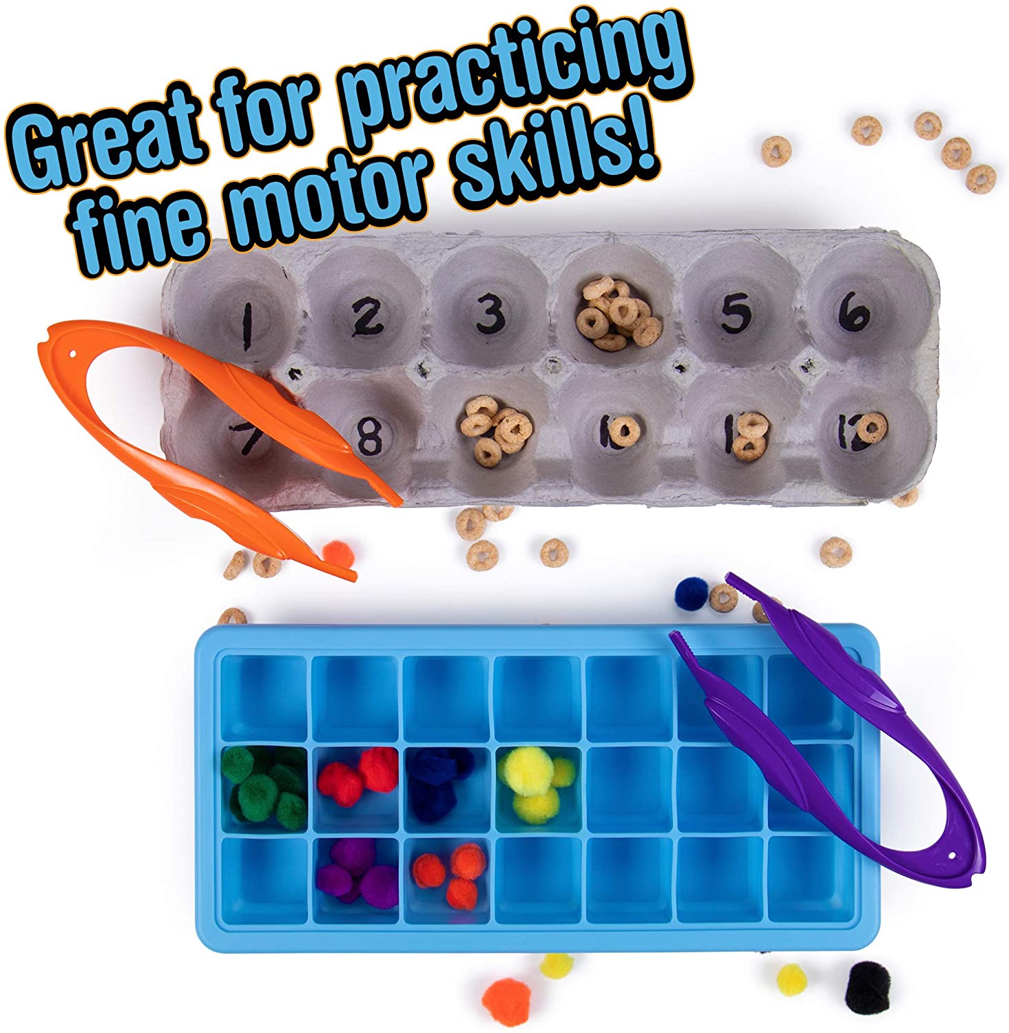 Easy Grip Children Learning Resources Jumbo Tweezers For Sorting