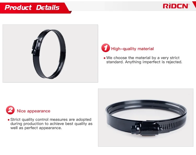 black stainless clamp