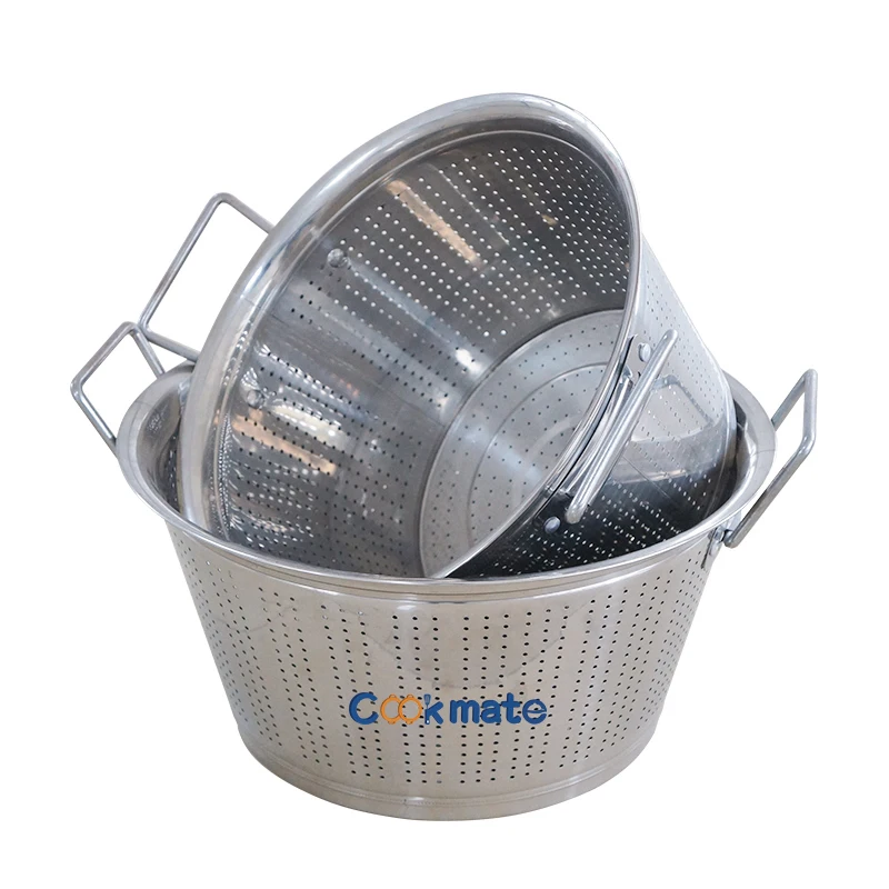304 Stainless Steel Container With Dense Hole Vegetable Sieve Rice