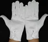 240g/sq thick purified Breathable Formal Tuxedo Honor Guard Cloth Serving white gloves cotton