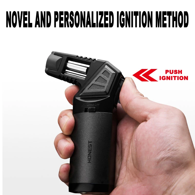 2020 Newest Honest Brand Butane Lighter Gas Refill Torch Flame Lighter Buy Torch Flame Lighter