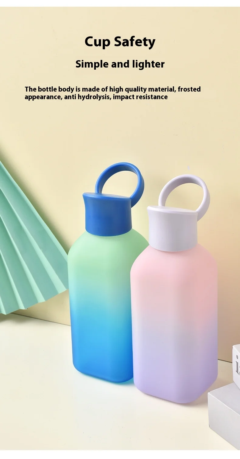 32oz Gradient Color Tritan PET Sports Water Bottle BPA-Free Modern Coated Direct Drinking Sports Water Bottle