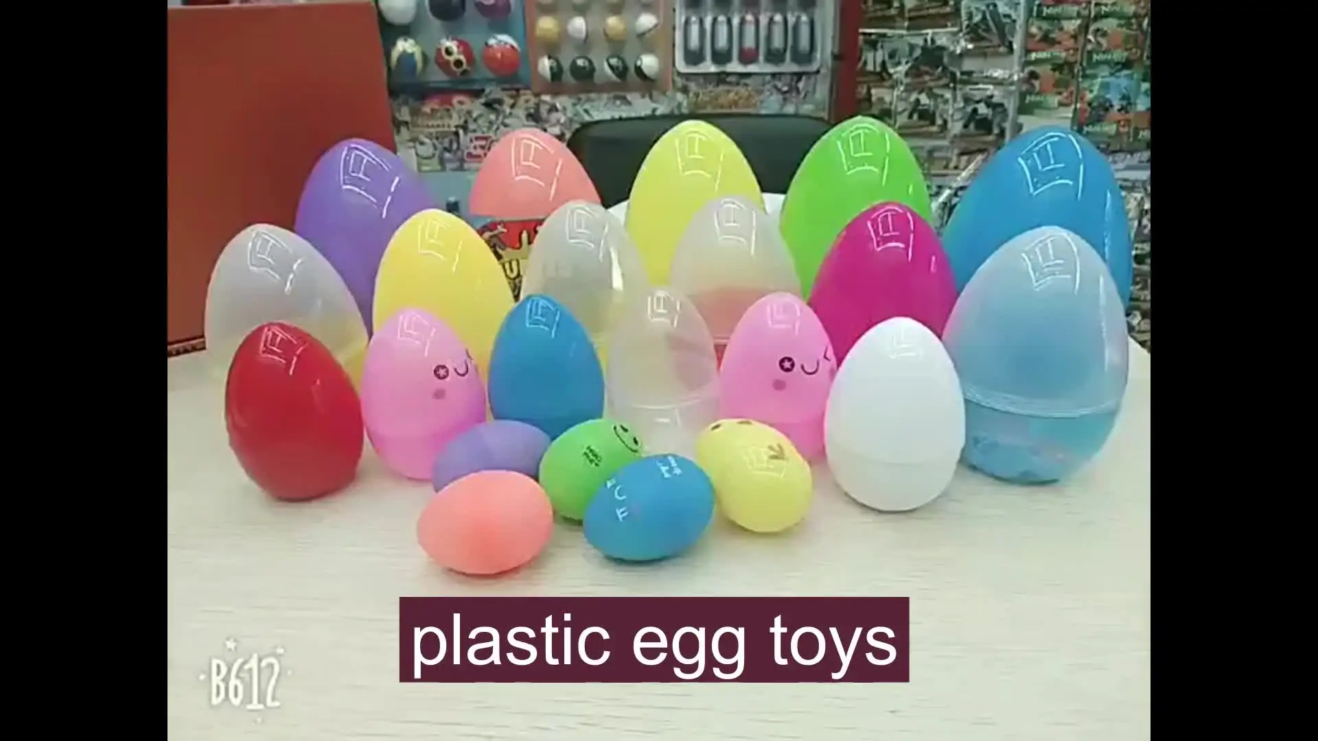 Colorful Jumbo Chocolate Plastic Easter Eggs - Customizable