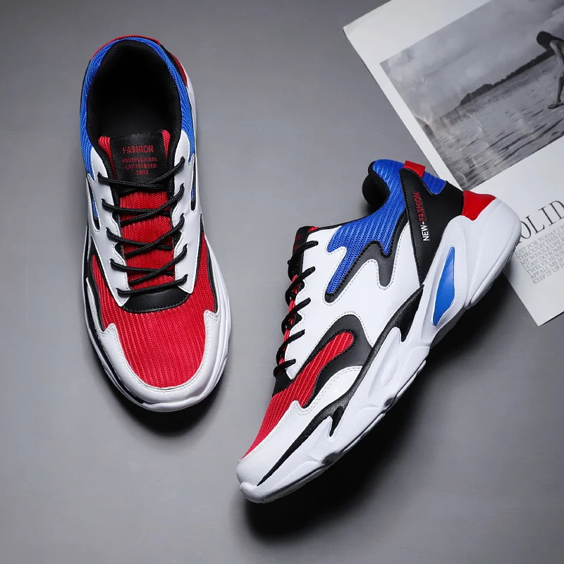 Jinjiang factory wholesale mesh upper breathable super light sneakers for men sports shoes tennis shoes men