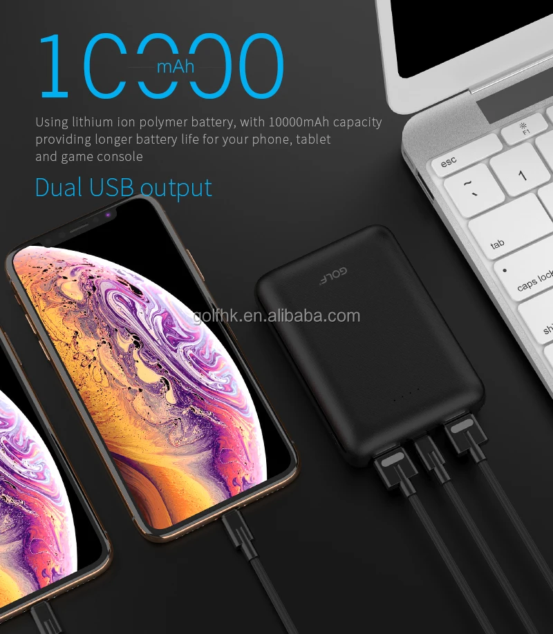 Mobile Power Bank 10000mAh OEM powerbank portable charger external Battery 10000 mAH power banks gifts - ANKUX.COM