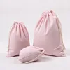 recycled small eco cotton linen drawstring bag cotton