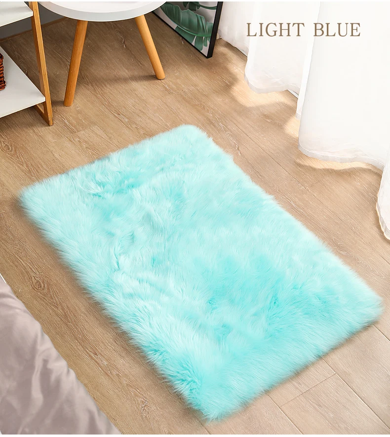 Manufacturer Faux Fur Mat Fur Carpet Custom Fur China Sheepskin Bedroom
