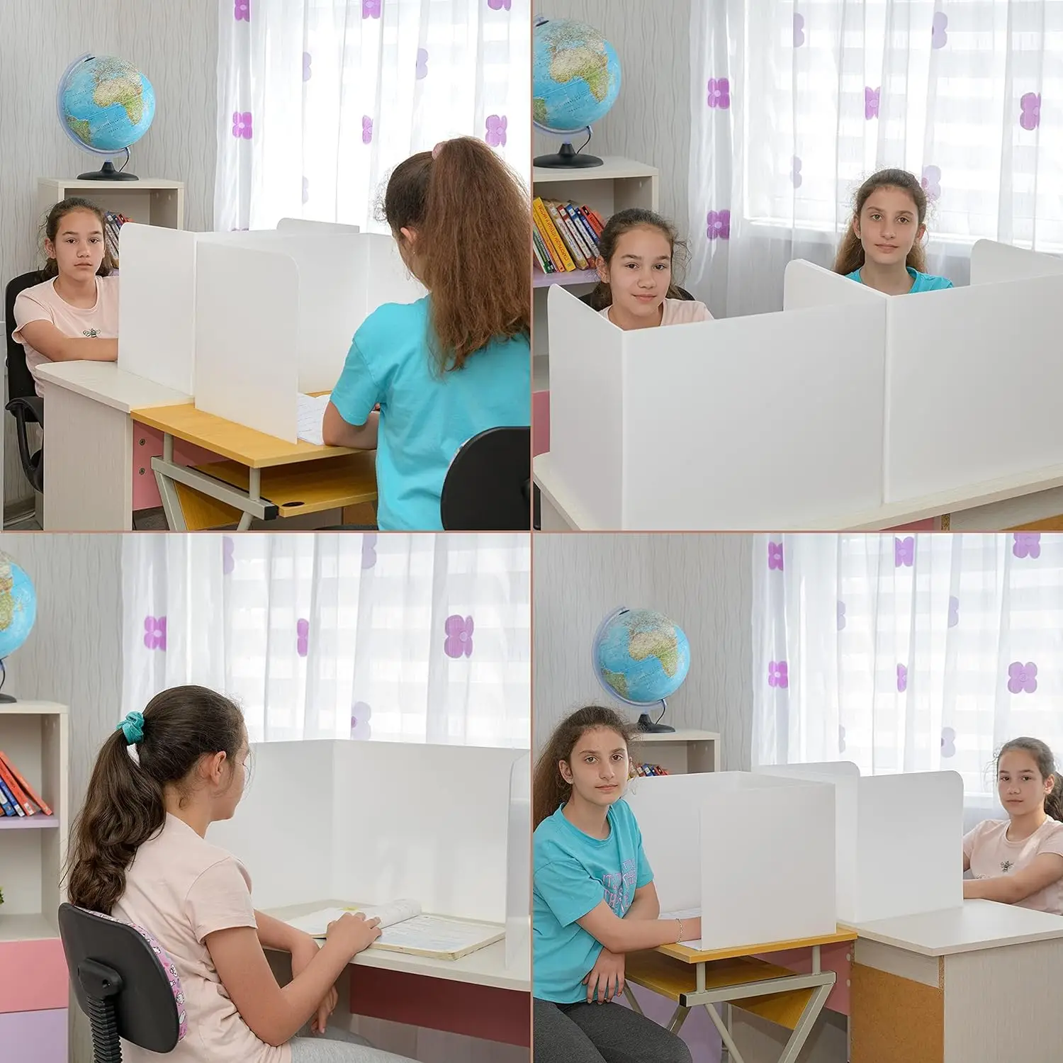 Plastic Classroom Privacy Shields Privacy Folders For Students & Desk ...