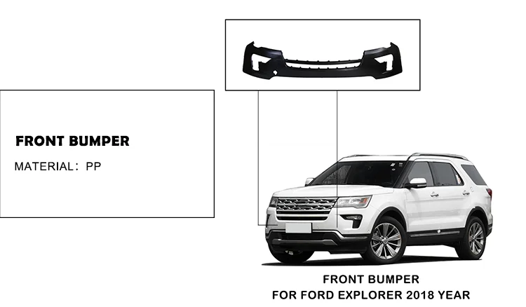 New Arrival Auto Car Pp Plastic Front Bumper For Ford Explorer 18 Year Buy Bumper Explorer Pp Front Bumper Front Bumper For Ford Explorer Product On Alibaba Com