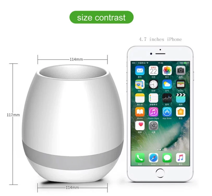 Colorful breathing light portable small subwoofer waterproof bluetooth speaker - ANKUX.COM