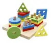 Fast Delivery Geometric Shapes Wooden Toys Eco Friendly Wooden Math Toys