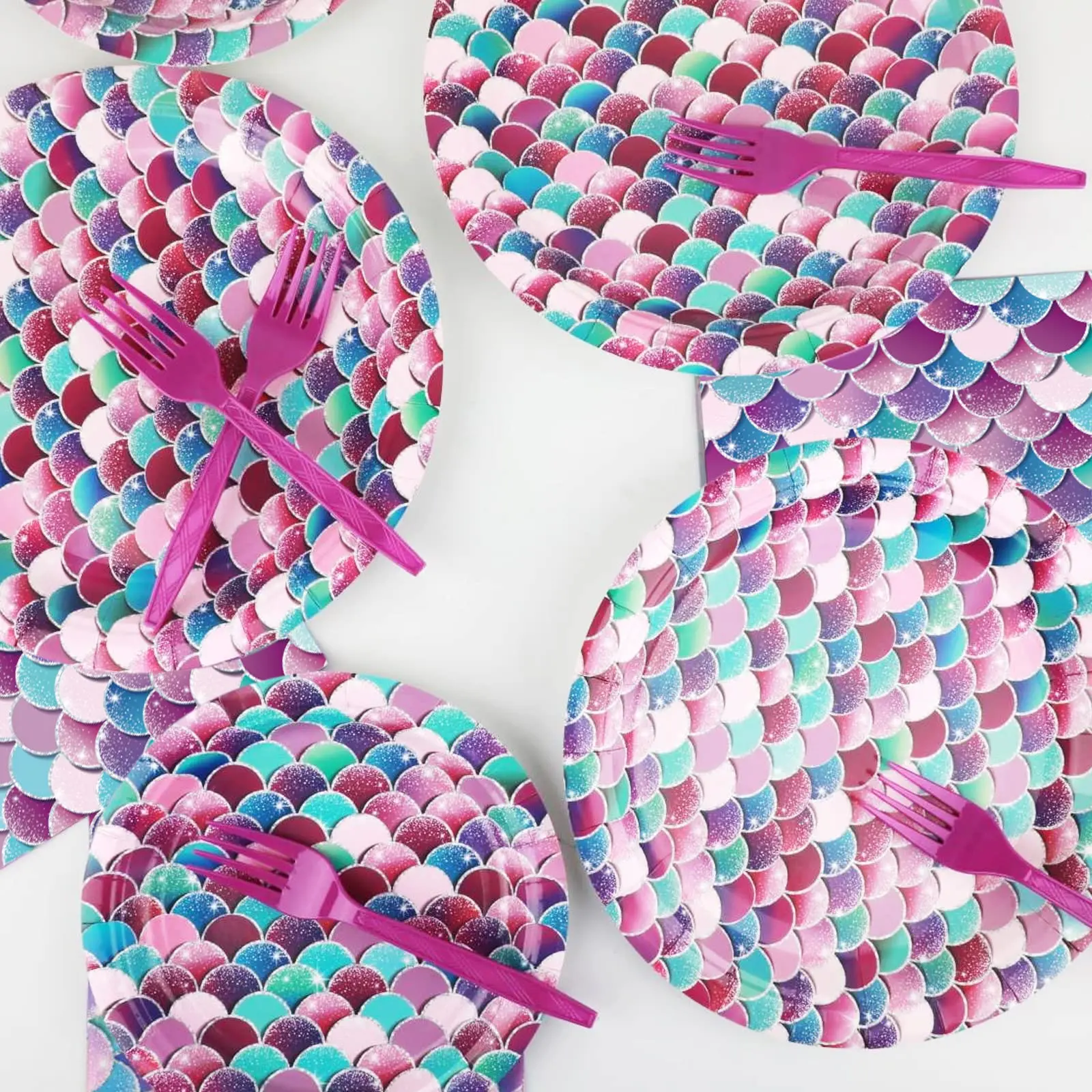 96 Pcs Mermaids Party Decorations Supplies Mermaids Ocean Birthday ...