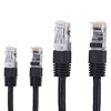 Custom length rouns shape black PVC jacket BC/CCA/CCS 4 pair copper wireswith Rj45 plug cat5e UTP patch cable