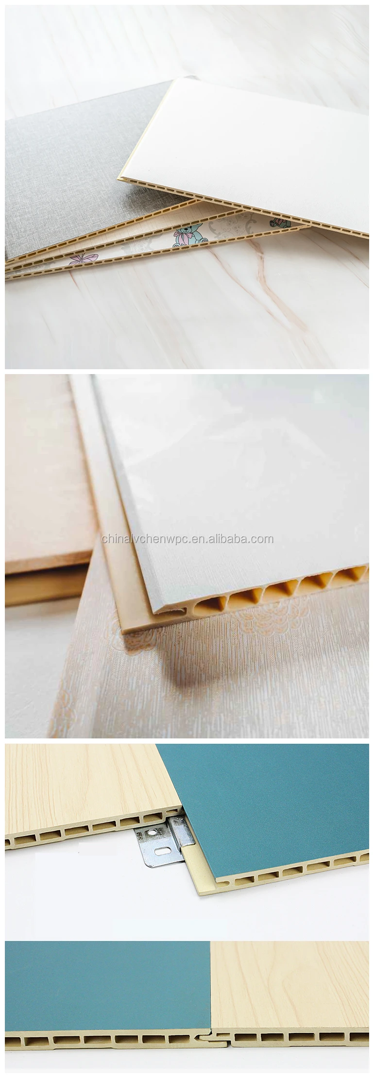 Factory Wpc Ceiling Wall Panel Fast Installation Bamboo Wood Fiber ...