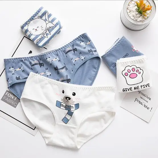 
cat wholesale adult women cute knickers panties underwear 
