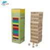 Custom design wooden stacking tumble tower tumble hardwood game mini wooden blocks outdoor building blocks