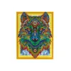 Colored wolf head diamond pictures paintings for living room wall diamond painting for kids